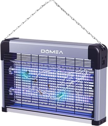 Domea Electric Insect Killer With Insulated Aluminium Panel With Removable Insect Collecting Tray - White