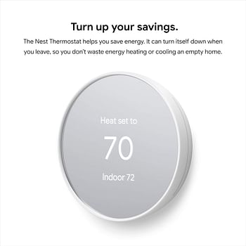 Nest Thermostat 4th Gen Programmable Smart Wi-Fi Thermostat - Snow