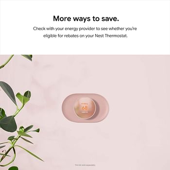 Nest Thermostat 4th Gen Programmable Smart Wi-Fi Thermostat - Snow