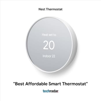 Nest Thermostat 4th Gen Programmable Smart Wi-Fi Thermostat - Snow