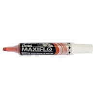 Pentel Maxiflo MWL6 Chisel Tip Whiteboard Marker Pack Of 1 - Orange