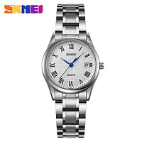 SKMEI 2178 STAINLESS STEEL WOMEN WATCH -Silver\White