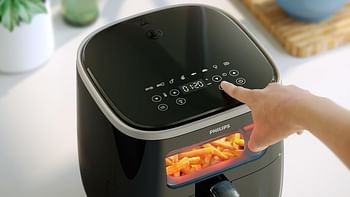 Philips Airfryer 3000 Series XL - Digital Window, 5.6L, RapidAir Technology, See-Through Cooking Window - HD9257/80