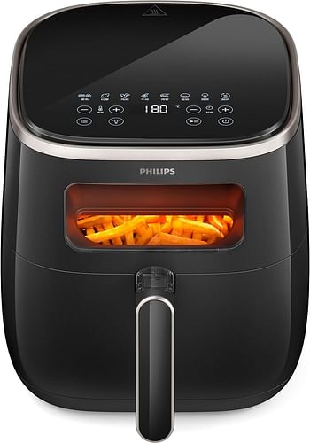 Philips Airfryer 3000 Series XL - Digital Window, 5.6L, RapidAir Technology, See-Through Cooking Window - HD9257/80