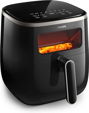 Philips Airfryer 3000 Series XL - Digital Window, 5.6L, RapidAir Technology, See-Through Cooking Window - HD9257/80