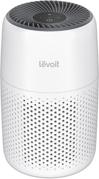 LEVOIT Air Purifiers for Bedroom Home, 3-in-1 Filter Cleaner with Fragrance Sponge for Better Sleep, Filters Smoke, Allergies, Pet Dander, Odor, Dust, Office, Desktop, Portable, Core Mini, White