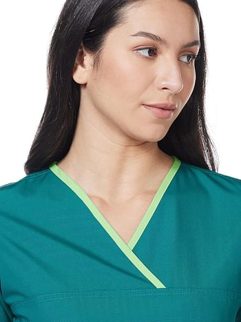 WonderWink Women's Scrubs Charlie 5 Pocket Y-Neck Wrap Top