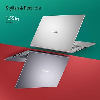 ASUS Laptop A416EA-EB1307W  Slim Laptop 14 inch - i5-1135G7  8GB  512GB  PCIE G3 SSD  - Intel UMA  - Windows 11  English , Arabic Keyboard  2 Pin Adaptor - Transparent Silver