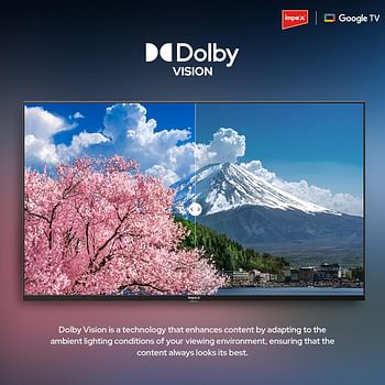 Impex 55 Inch FHD Google Smart TV with Dolby Vision Atmos and Dolby Audio, DTS HD, Built-in Chromecast, 2GB RAM, 8GB ROM, HDMI ARC, Super Slim Design with Voice Remote - evoQ 55S4RLC2