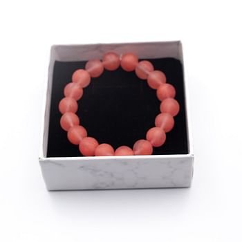 Alpine Crystals Bold Beauty 10mm Red Carnelian Bracelet