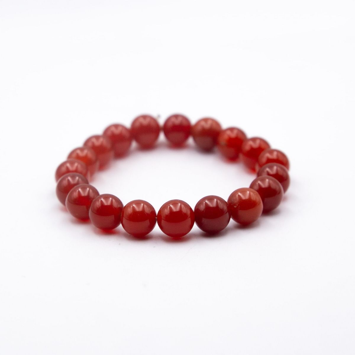 Alpine Crystals Bold Beauty 10mm Red Carnelian Bracelet