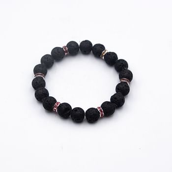 Alpine Crystals Matte Cherry Quartz 10mm Crystals Bracelet Subtle Elegance