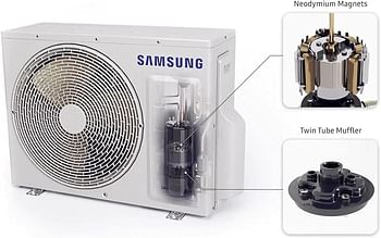 Samsung Air Condtioner Wall Split Unit 2 Ton 21500 BTU Inverter Compressor Model AR24TVFZJWK/GU