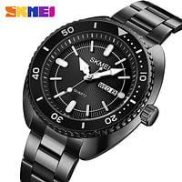 SKMEI 2256 Original Waterproof Exclusive Stainless Steel Formal Men's Watch 44 mm - Black