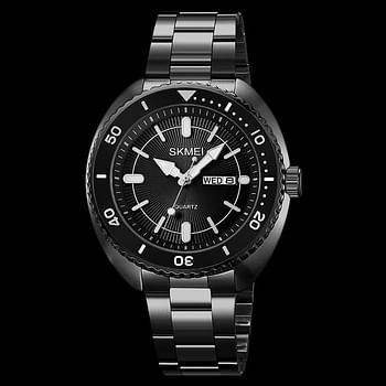 SKMEI 2256 Original Waterproof Exclusive Stainless Steel Formal Men's Watch 44 mm - Black