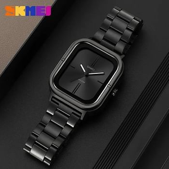 SKMEI 2275 Quartz Wristwatches With Luminous Pointer 30m Waterproof Fashion Watch For Men - Black