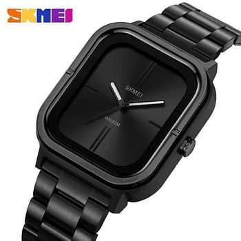 SKMEI 2275 Quartz Wristwatches With Luminous Pointer 30m Waterproof Fashion Watch For Men - Black