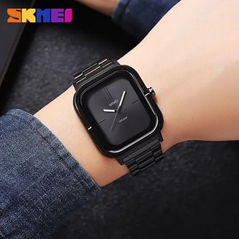 SKMEI 2275 Quartz Wristwatches With Luminous Pointer 30m Waterproof Fashion Watch For Men - Black