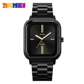 SKMEI 2275 Quartz Wristwatches With Luminous Pointer 30m Waterproof Fashion Watch For Men - Black