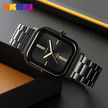 SKMEI 2275 Quartz Wristwatches With Luminous Pointer 30m Waterproof Fashion Watch For Men - Black