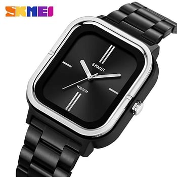 SKMEI 2275 Quartz Wristwatches With Luminous Pointer 30m Waterproof Fashion Watch For Men - Black