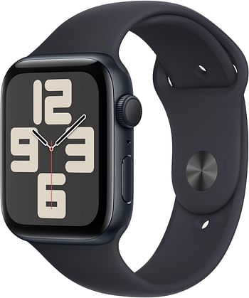 New Apple Watch SE 2nd Gen, 2023 GPS 40mm Smartwatch with Midnight Aluminum Case with Midnight Sport Band S/M. Fitness & Sleep Tracker, Crash Detection, Heart Rate Monitor, Water Resistant