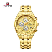 NAVIFORCE NF8042 Multi-function Chronograph Watch Fashion Waterproof Luxury Gift Luminous Men’s Watch - G\G\G