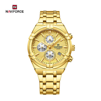 NAVIFORCE NF8042 Multi-function Chronograph Watch Fashion Waterproof Luxury Gift Luminous Men’s Watch - S\W\RG