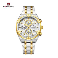 NAVIFORCE NF8042 Multi-function Chronograph Watch Fashion Waterproof Luxury Gift Luminous Men’s Watch - S\W\G