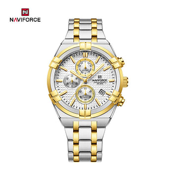 NAVIFORCE NF8042 Multi-function Chronograph Watch Fashion Waterproof Luxury Gift Luminous Men’s Watch - S\W\RG