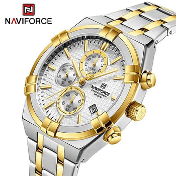 NAVIFORCE NF8042 Multi-function Chronograph Watch Fashion Waterproof Luxury Gift Luminous Men’s Watch - S\W\RG