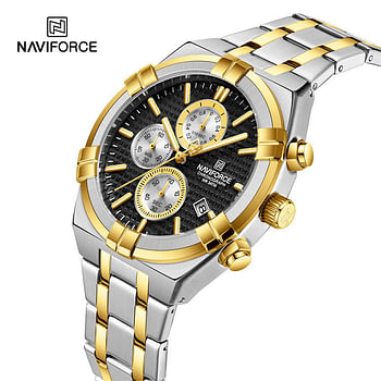 NAVIFORCE NF8042 Multi-function Chronograph Watch Fashion Waterproof Luxury Gift Luminous Men’s Watch - S\W\RG