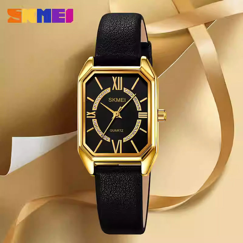 SKMEI Quartz Wristwatches With 30m Waterproof Fashion Watch For Women 2238 Black