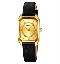 SKMEI Quartz Wristwatches With 30m Waterproof Fashion Watch For Women 2238- Black\Gold