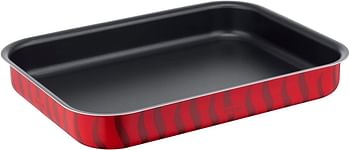 TEFAL TEMPO FLAME OVENWARE SET 3 DISHES TEFAL Tempo Flame 3-Piece Set, Oven Dishes, 24x31cm 27x37cm 29x41cm, Non-Stick Coating, Aluminum, Heat Diffusion, Easy Cleaning Made in France J5715582 - Red