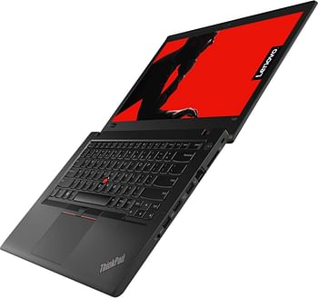 لينوفو لاب توب Thinkpad T480s (2020) بشاشة 14 بوصة ومعالج Intel Core i7/الجيل الثامن/ذاكرة وصول عشوائي 8 جيجابايت/محرك أقراص SSD سعة 256 جيجابايت/بطاقة رسومات Intel HD باللون الأسود