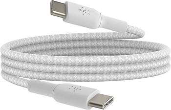 BELKIN PREMIUM BRAIDED 2.0 C-C CABLE 1M, WHITE