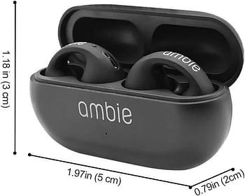 True Wireless Earbuds AM-TW01 AMBIE, Earcuffs Upgrade Pro Bluetooth Ear Clips - White