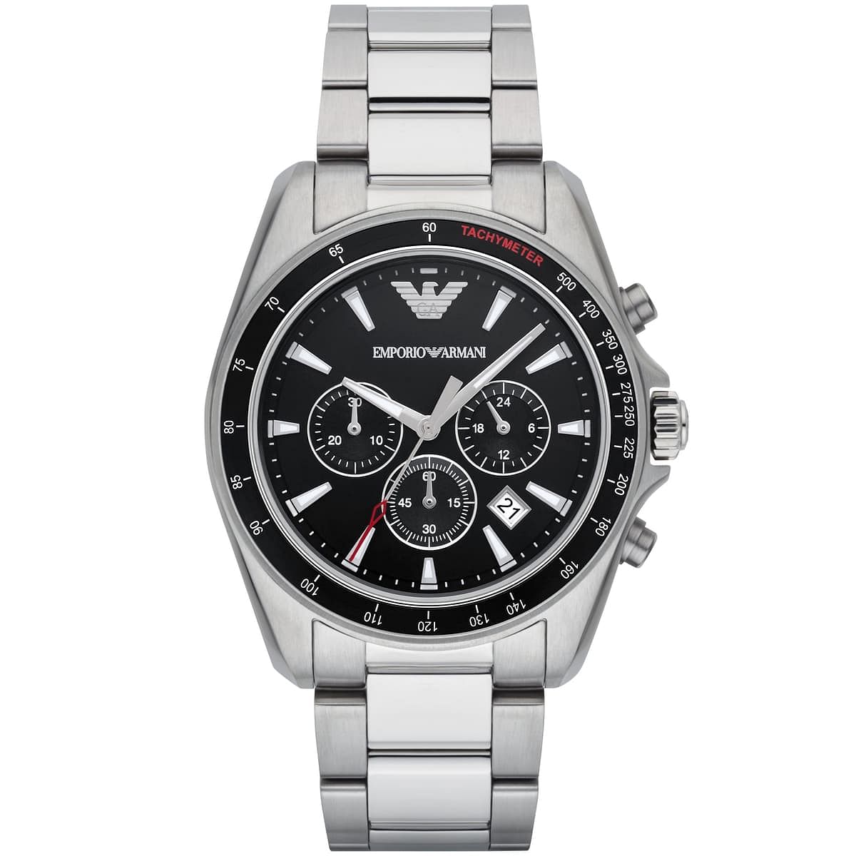 Emporio Armani AR6098 Watch For Men 44 mm - Silver