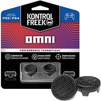 مقابض KontrolFreek Omni Black PS5: مقابض أداء متقدمة لقبضة أفضل ودعم وراحة، تصميم ديناميكي لقبضة استثنائية، ارتفاع منخفض، يمتص الرطوبة لتقليل الانزلاق