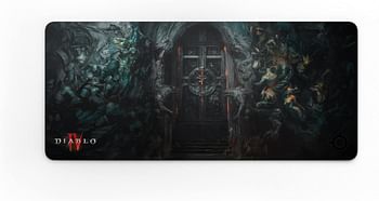 SteelSeries QcK – Gaming Surface – Diablo® IV Edition – XXL Thick Cloth – Sized to Cover Desks – Optimized For Gaming Sensors - (900mm x 400mm x 4mm)