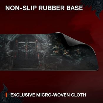 SteelSeries QcK – Gaming Surface – Diablo® IV Edition – XXL Thick Cloth – Sized to Cover Desks – Optimized For Gaming Sensors - (900mm x 400mm x 4mm)