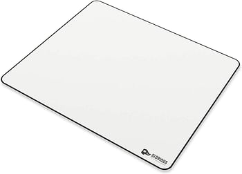 Glorious Large Gaming Mouse Pad for Desk - Rubber Base Computer Mouse Mat - Durable Mouse Mat - Cloth Mousepad with Stitched Edges - White Cloth Mousepad | 16"x18" (GW-XL)