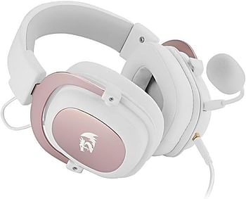 Redragon H510W ZEUs Gaming Headset - White, Pink