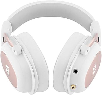 Redragon H510W ZEUs Gaming Headset - White, Pink