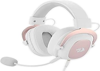 Redragon H510W ZEUs Gaming Headset - White, Pink