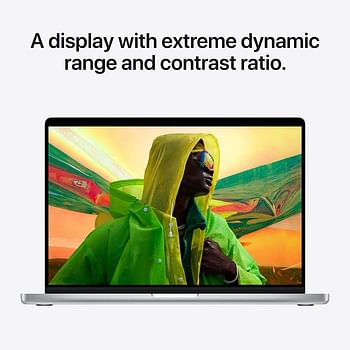 MacBook Pro MKGR3LL/A 14-Inch Liquid Retina XDR Display Apple M1 Pro Chip With 8-Core CPU And 14-Core GPU/16GB RAM/512GB SSD/English Keyboard Silver