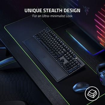 Razer Phantom Keycap Upgrade Set: Unique Stealth Design - Translucent Sides - Bottom-Lasered Legends - Keycap Removal Tools & Stablizers - Universal Compatiability - Black