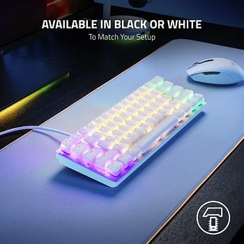 Razer Phantom Keycap Upgrade Set: Unique Stealth Design - Translucent Sides - Bottom-Lasered Legends - Keycap Removal Tools & Stablizers - Universal Compatiability - Black