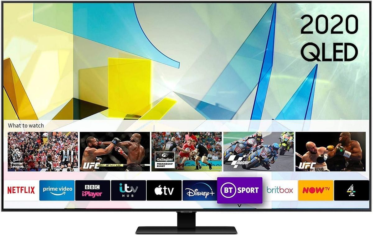 سامسونج تلفزيون ذكي Q90R فلاجشيب QLED 4K HDR 2000 مقاس 55 بوصة (2019)